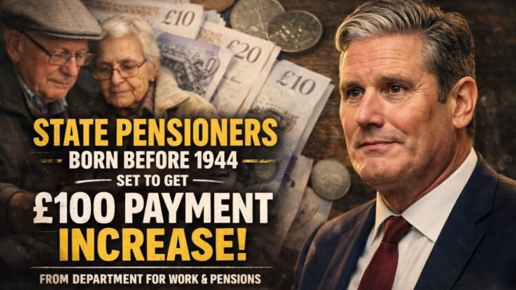 State Pensioners Born Before 1944 Set To Get £100 Payment Increase From Department for Work and Pensions